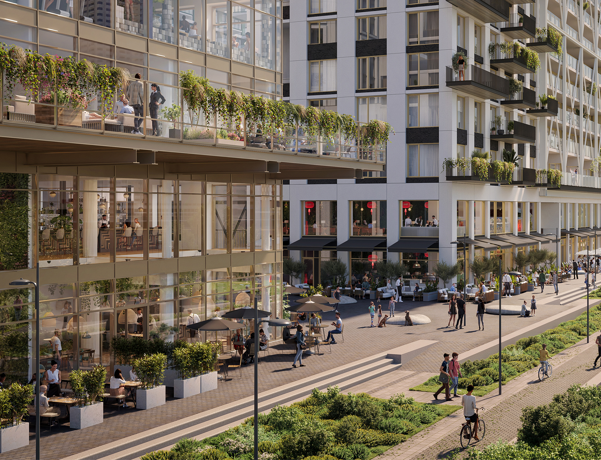 Horeca en terrassen aan de Rijnhavenkade